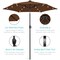 Best Choice Products 7.5ft Outdoor Solar Patio Umbrella for Deck, Pool w/ Tilt, Crank, LED Lights